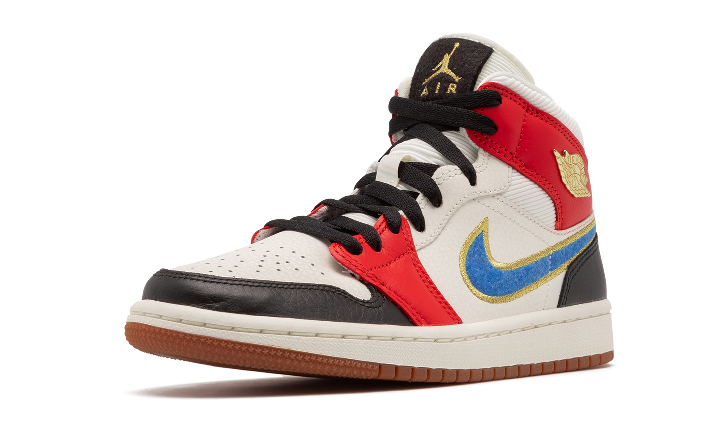 AIR JORDAN 1 MID SE WMNS "Let(Her)Man" DC1426 100