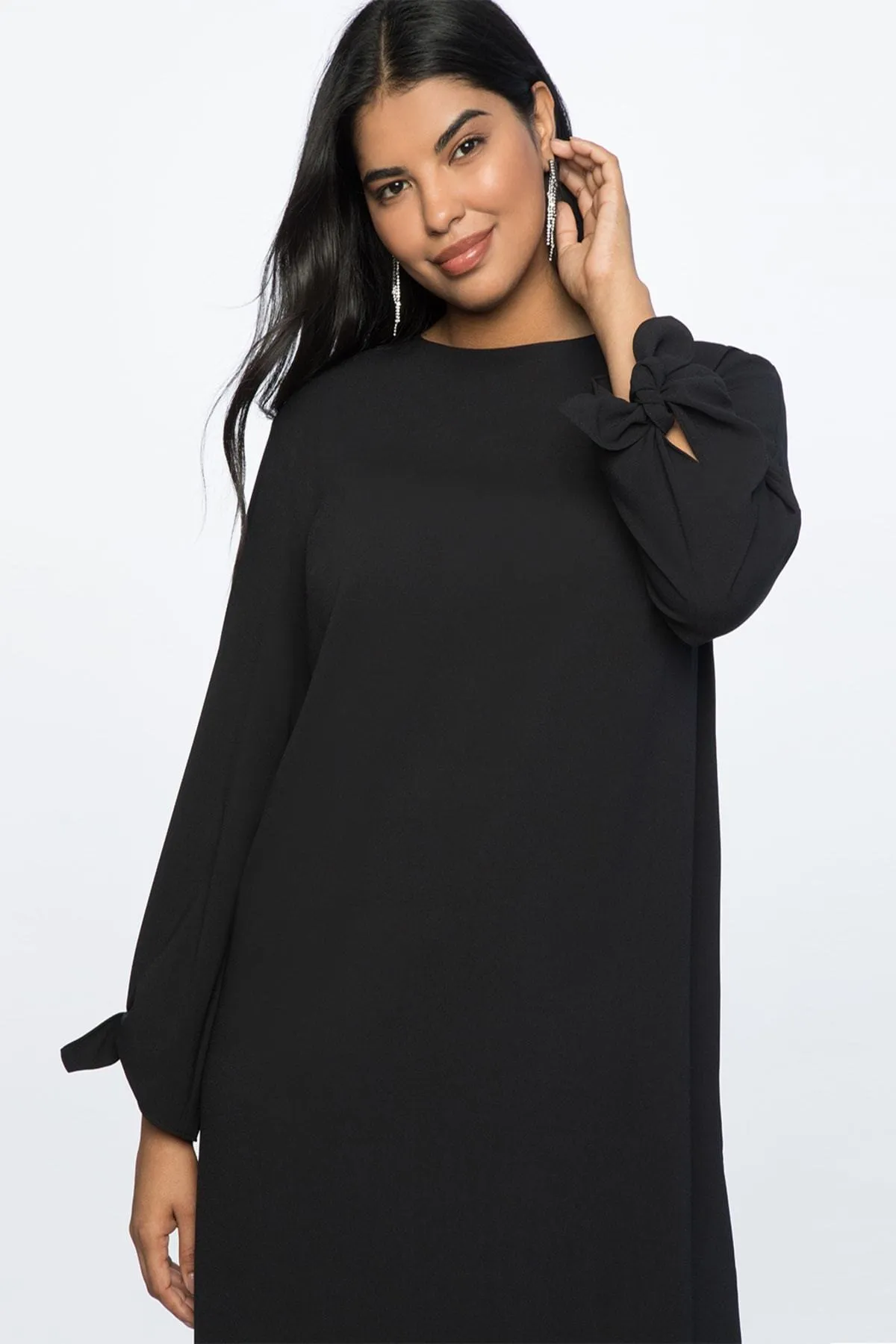 12846 Black Shift Dress