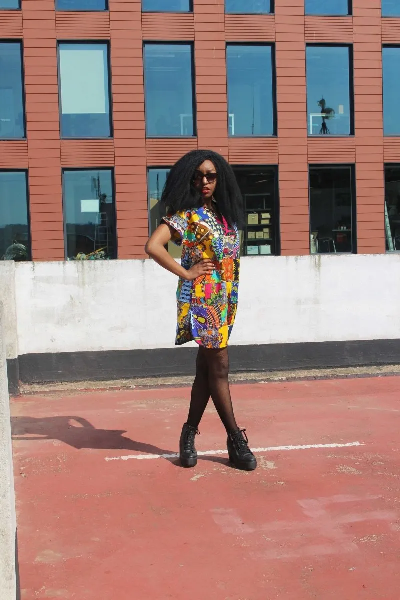 African Patchwork Dress - Festival Dress