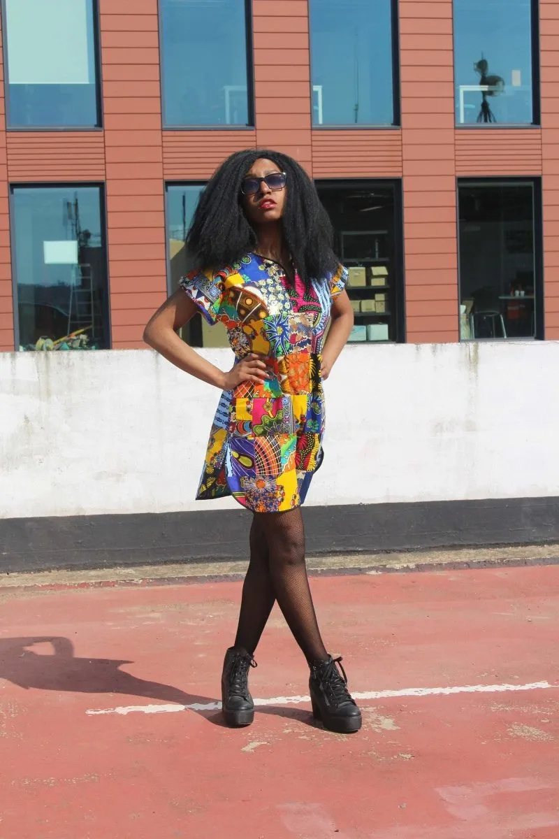 African Patchwork Dress - Festival Dress