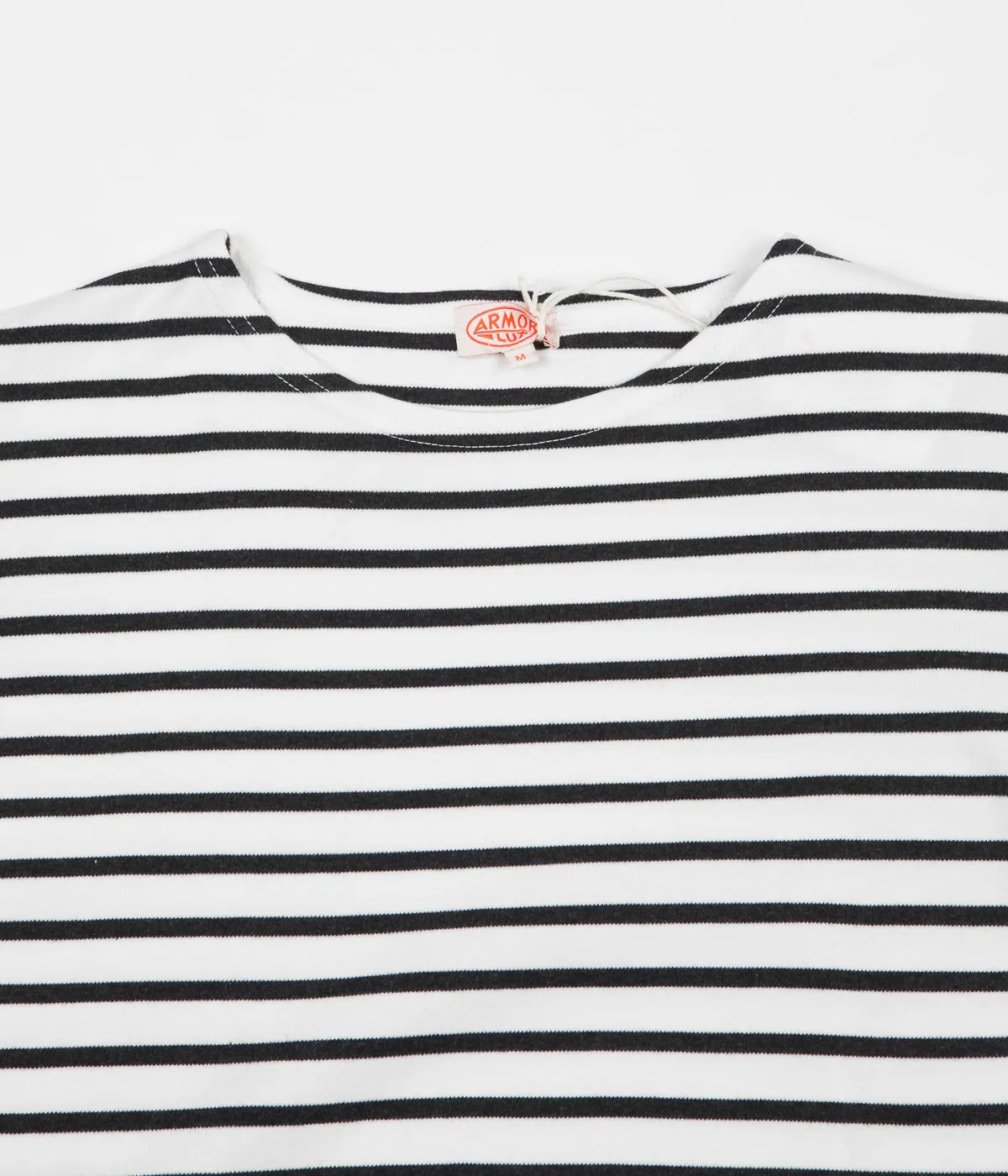 Armor Lux Breton Long Sleeve T-Shirt - Milk / Ebony