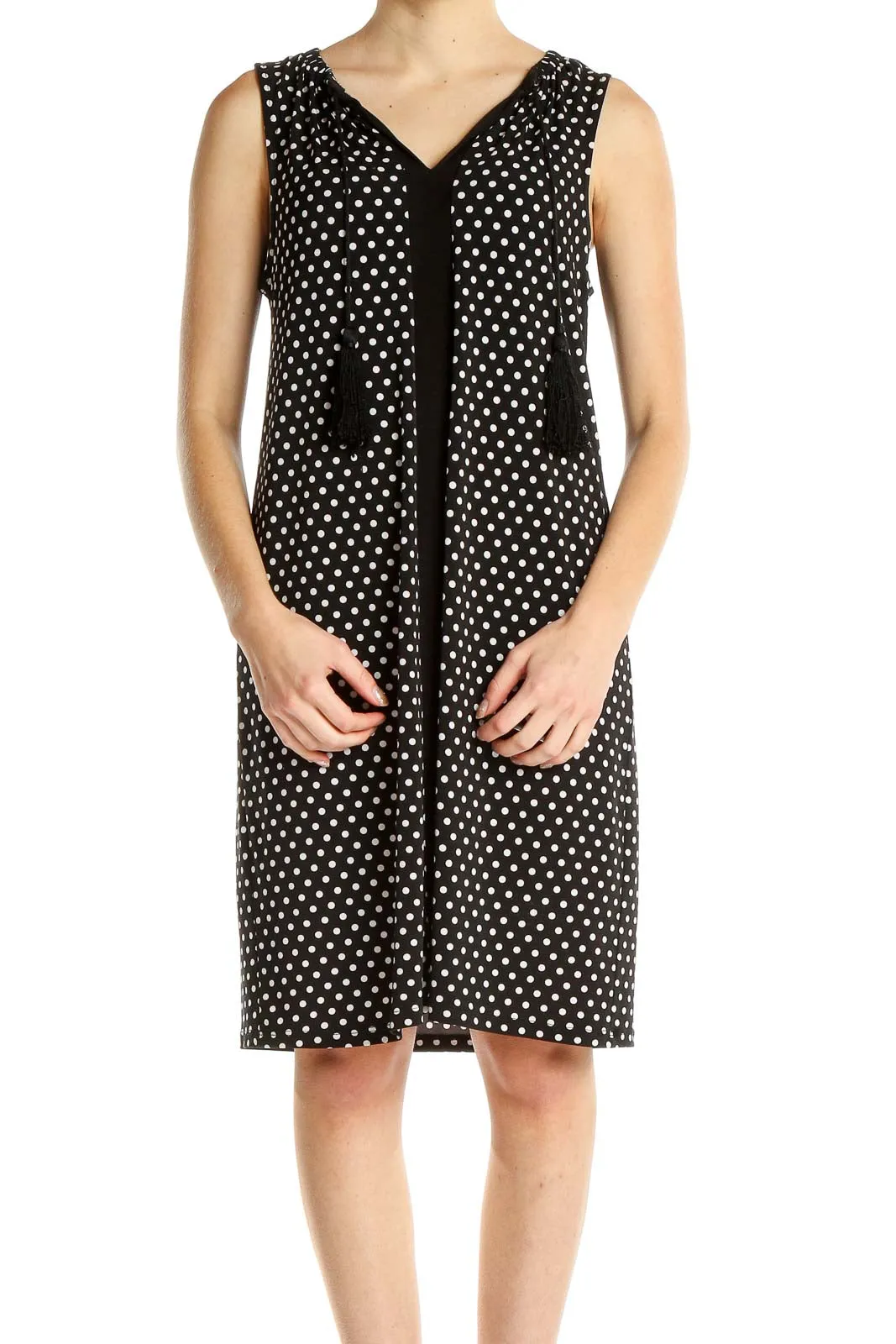 Black Polka Dot Shift Dress