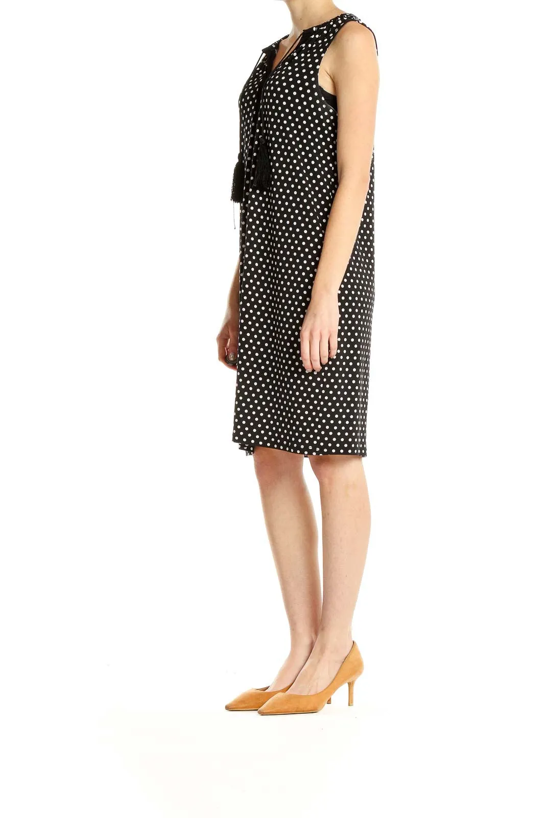 Black Polka Dot Shift Dress