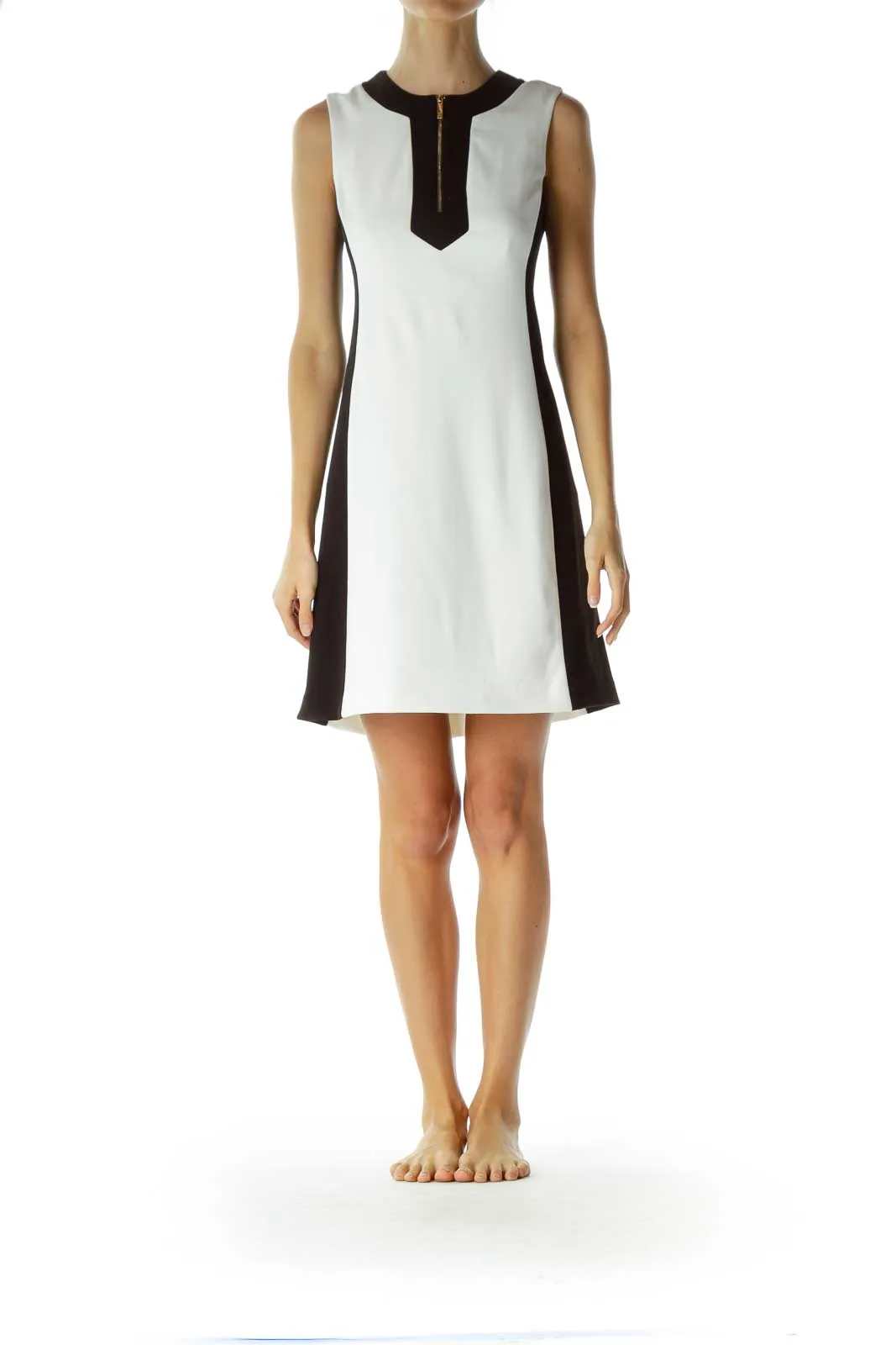 Black White Shift Dress