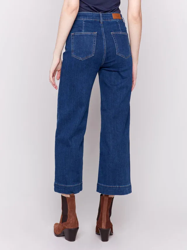 C.B C5538 Patch Pocket Flare Bottoms