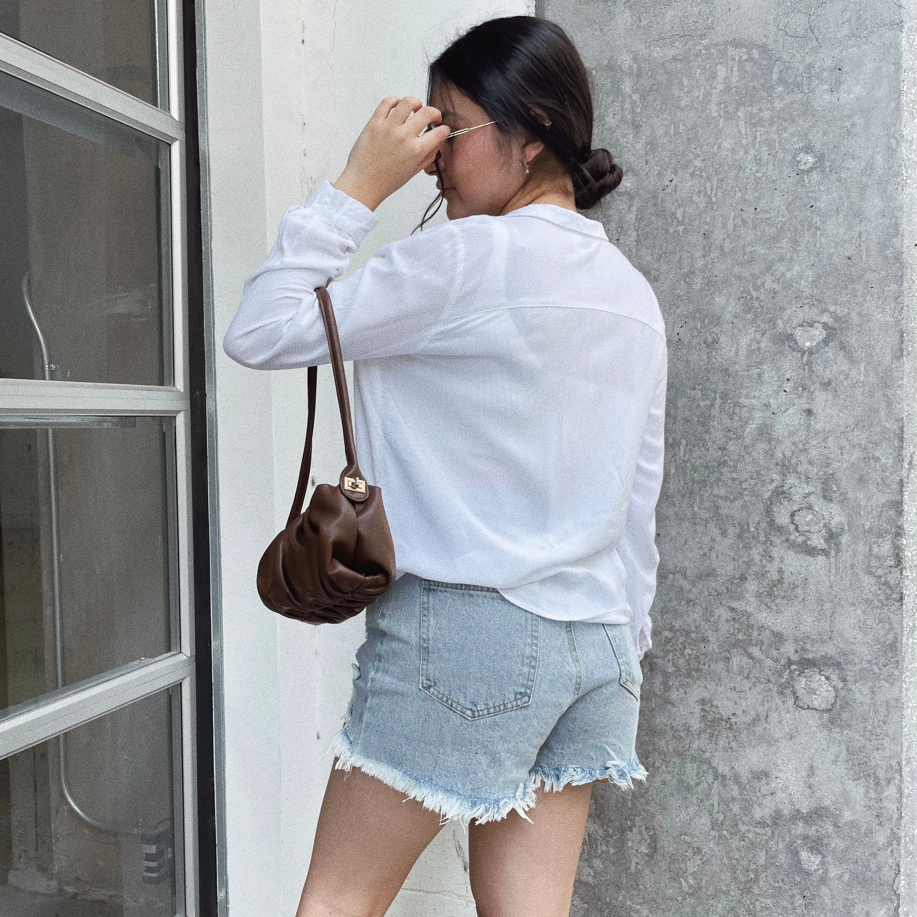 Chella Distressed Denim Shorts