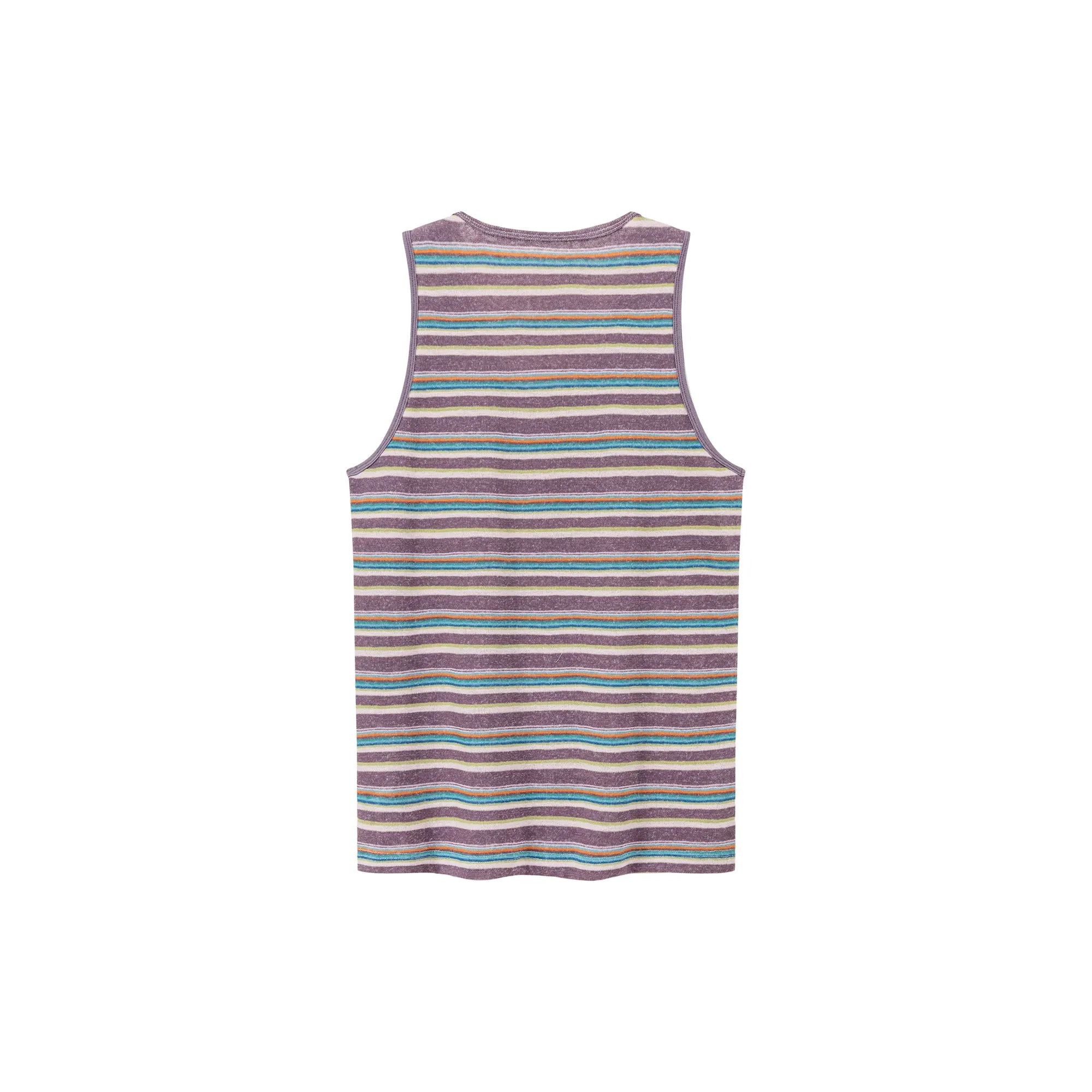 Chuu Baby Printed Design Striped Sleeveless Oversized T-Shirt