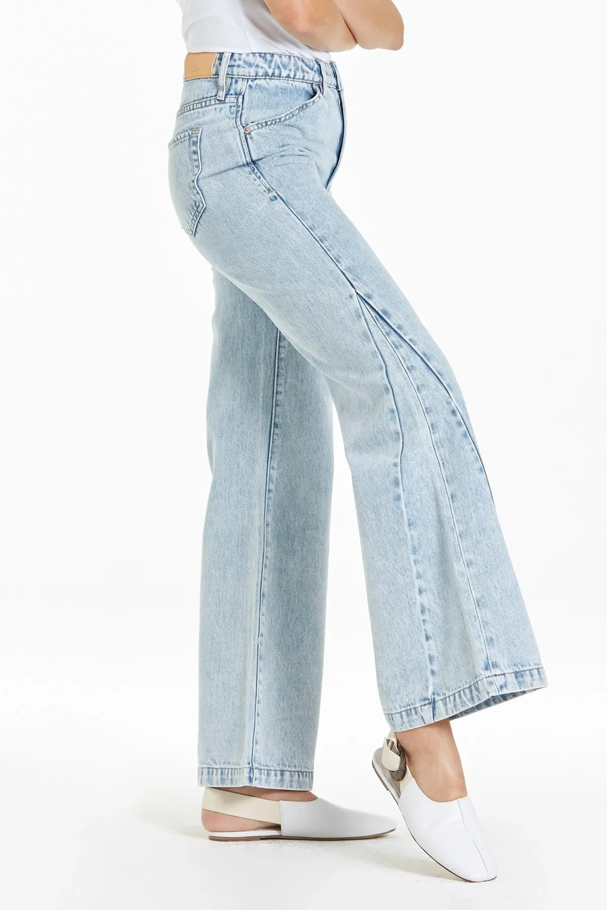 Dear John Addison Shoal Bay High Rise Wide Leg Jean