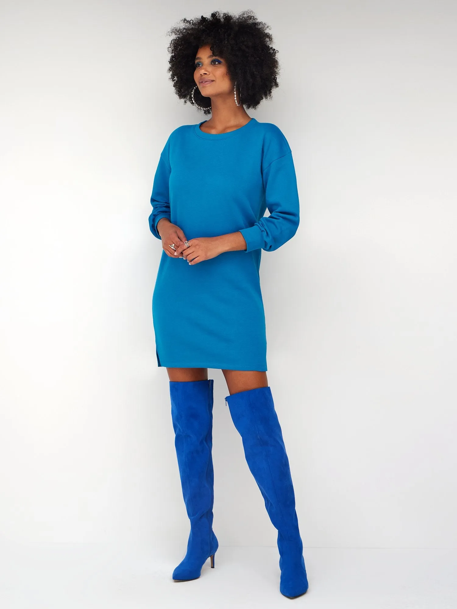 Fleece Shift Dress