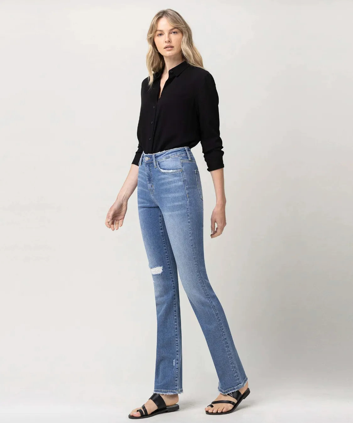 FM High Rise Bootcut-Allium