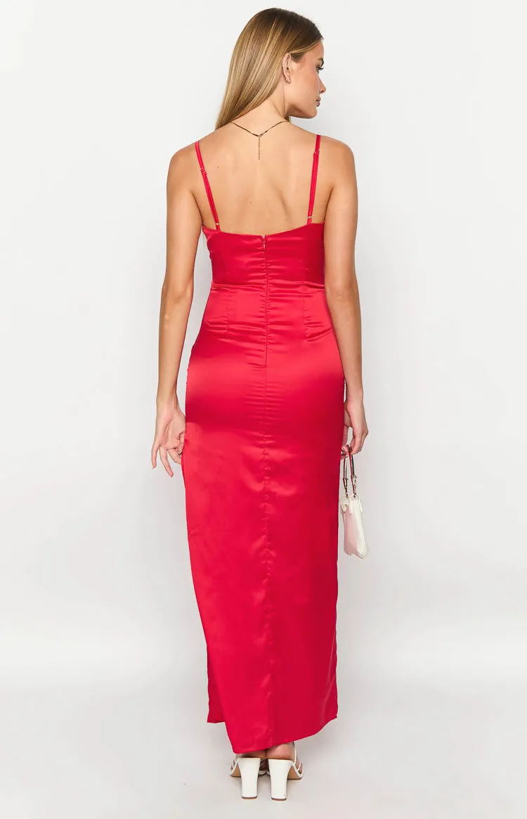 Honey Red Maxi Dress