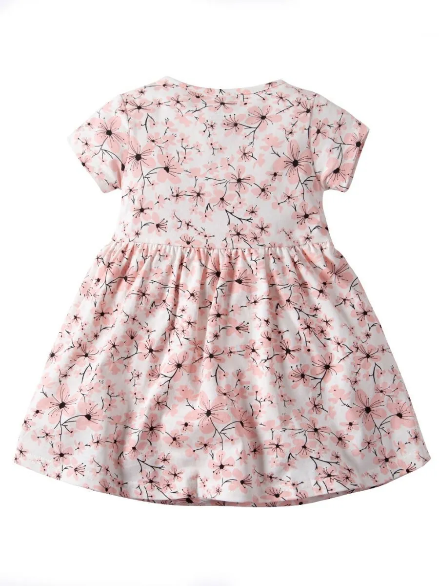 Infant Girl Summer Flower Romper Dress