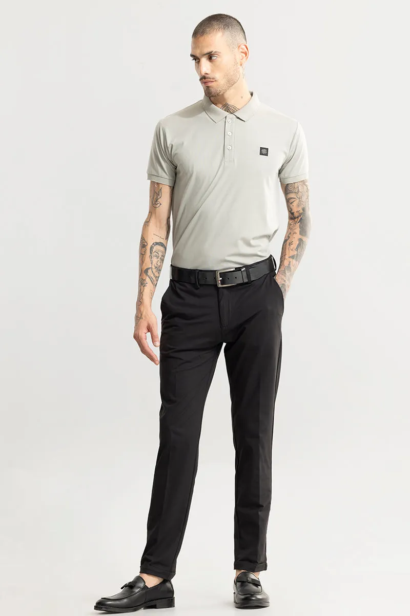 Jeffer Charcoal Black Chino