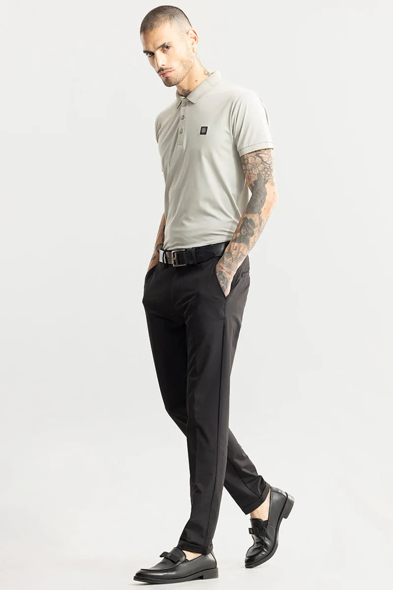 Jeffer Charcoal Black Chino