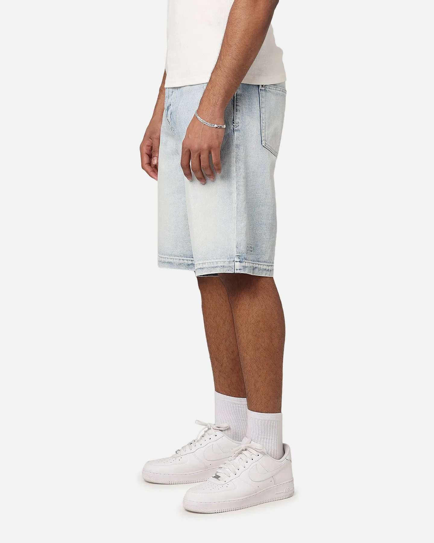 Ksubi Maxx Denim Shorts Blue Ice