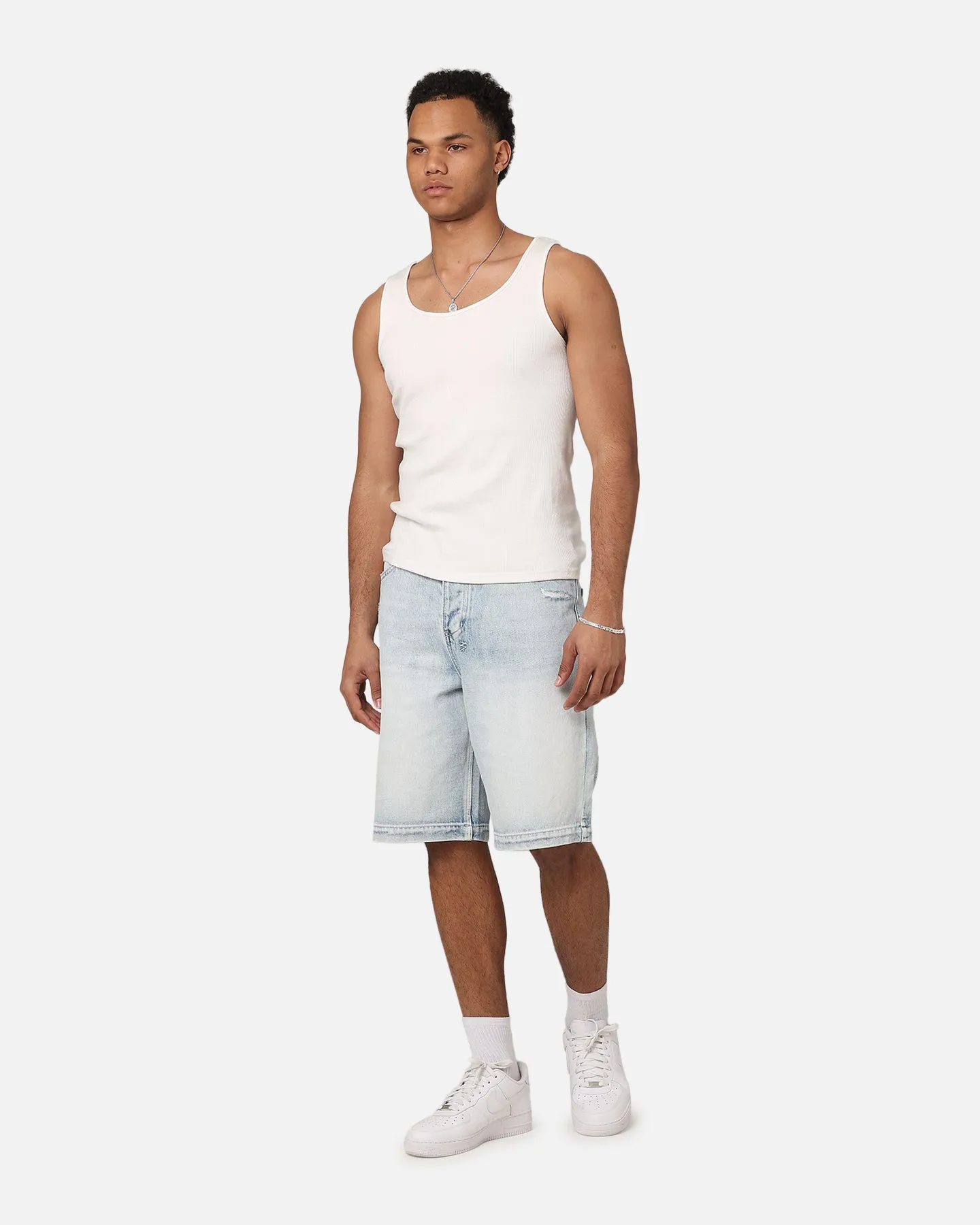 Ksubi Maxx Denim Shorts Blue Ice