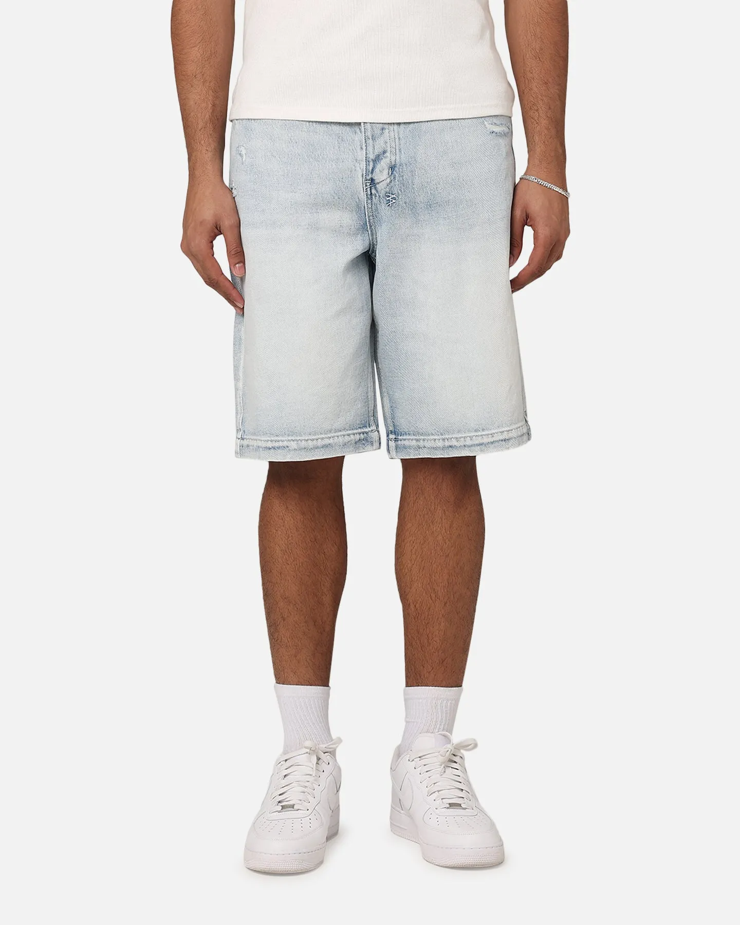 Ksubi Maxx Denim Shorts Blue Ice