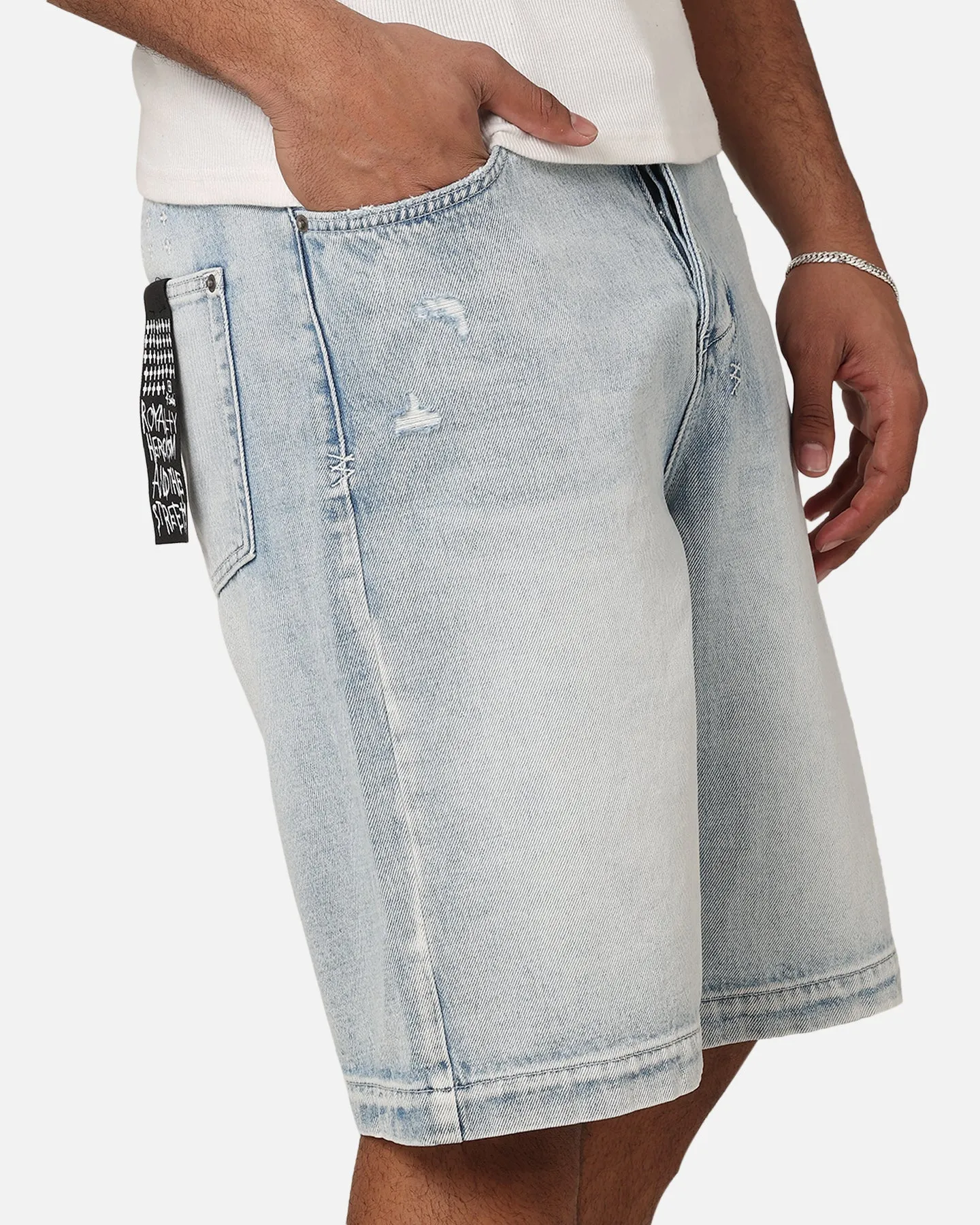 Ksubi Maxx Denim Shorts Blue Ice