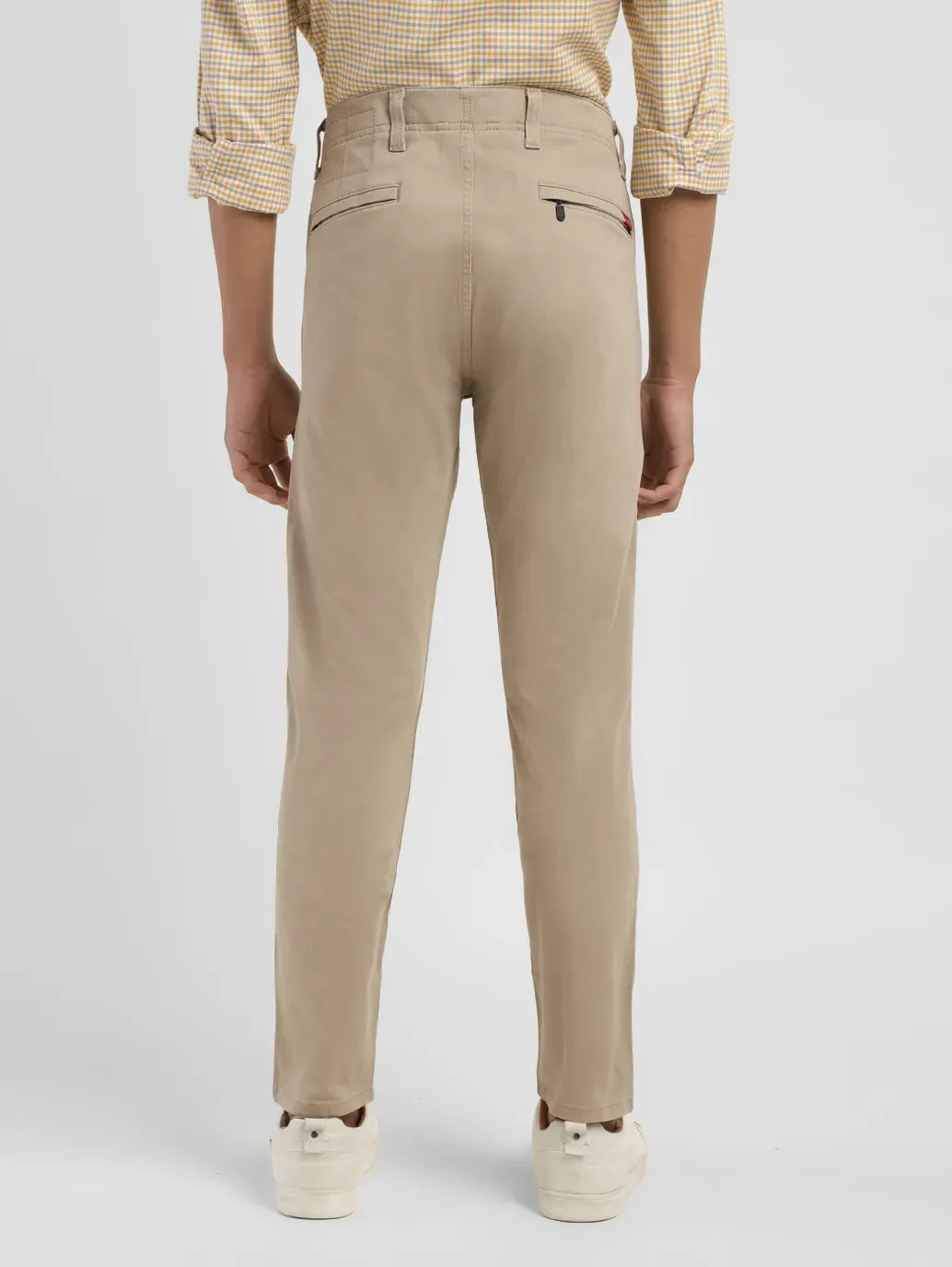 Men's 512 Beige Slim Tapered Fit Chinos