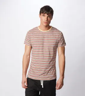 Misc Stripe Flintlock Tee Ochre/Mango