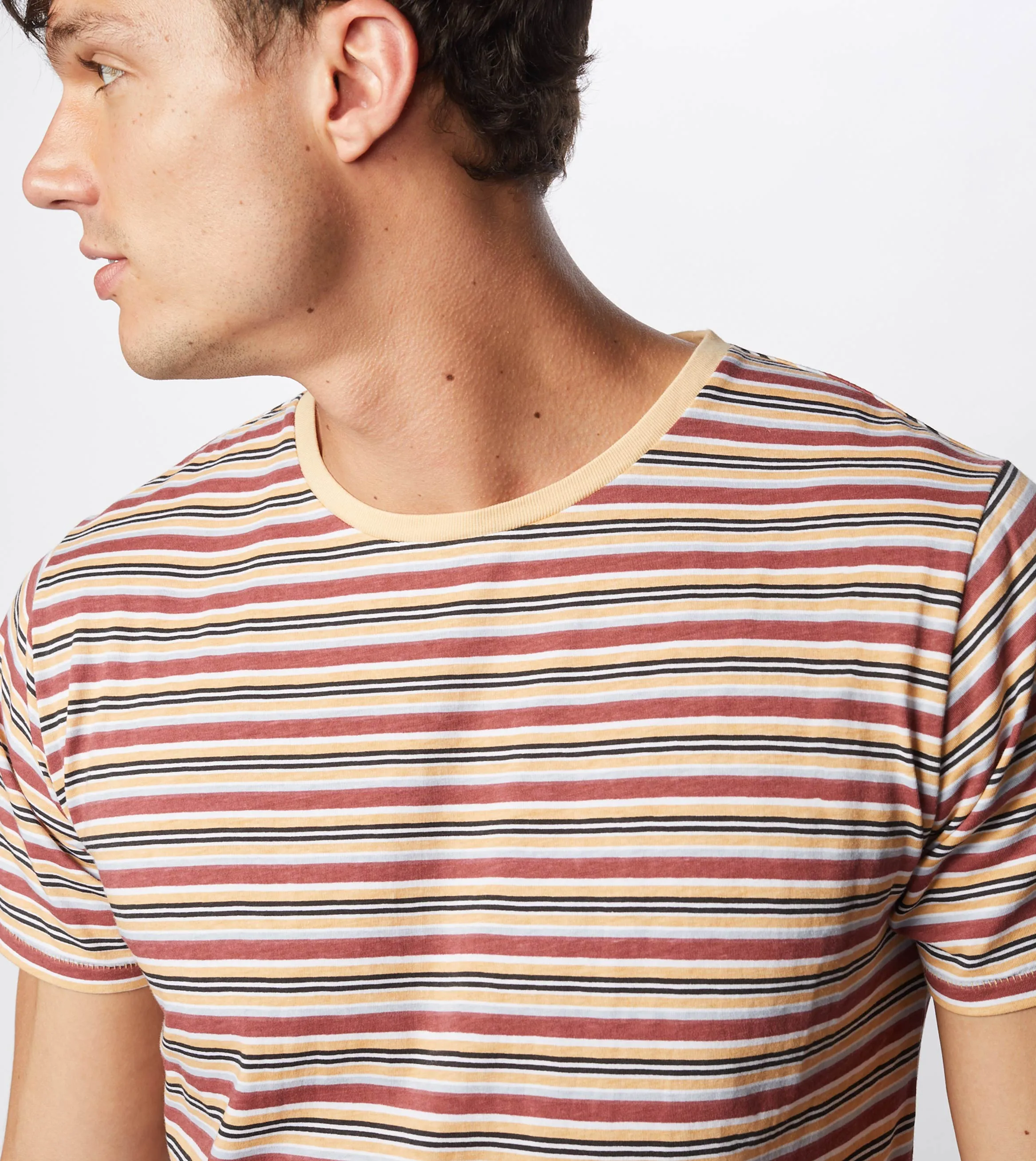 Misc Stripe Flintlock Tee Ochre/Mango