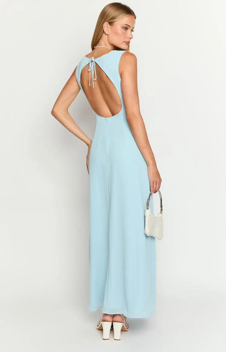 Misty Light Blue Maxi Dress