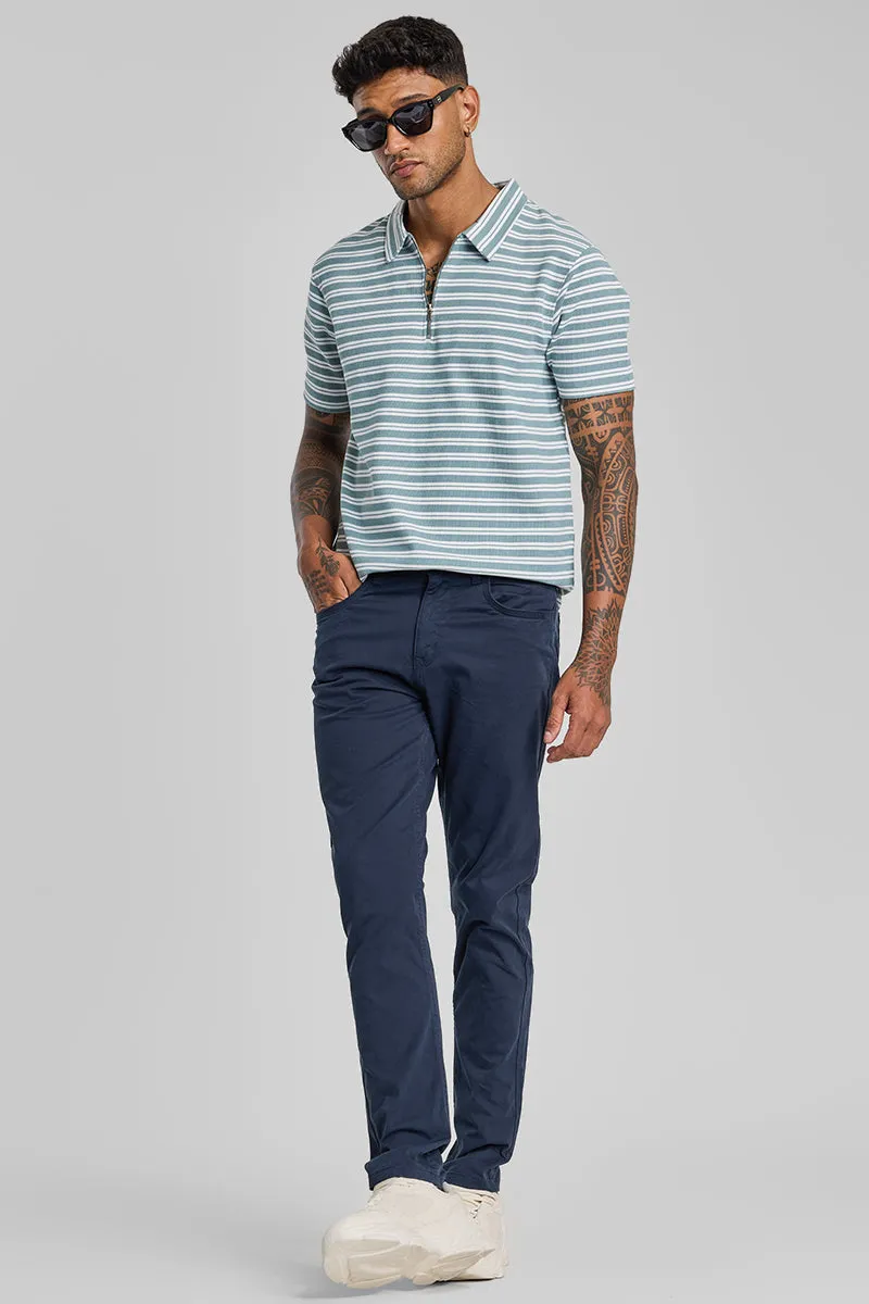 Navy 5 Pocket Chinos