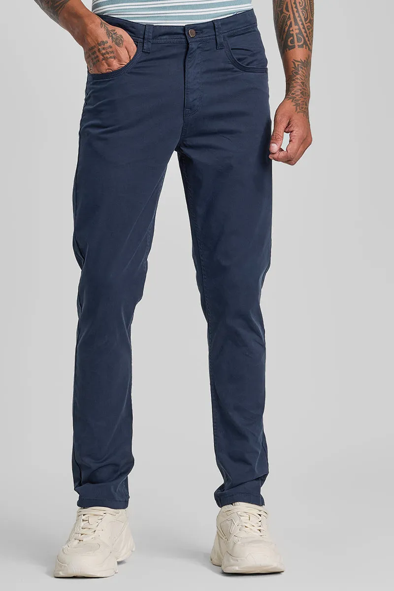 Navy 5 Pocket Chinos