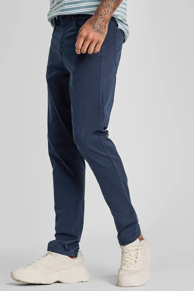 Navy 5 Pocket Chinos