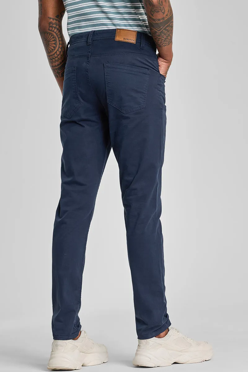 Navy 5 Pocket Chinos