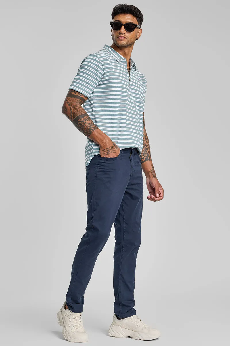 Navy 5 Pocket Chinos