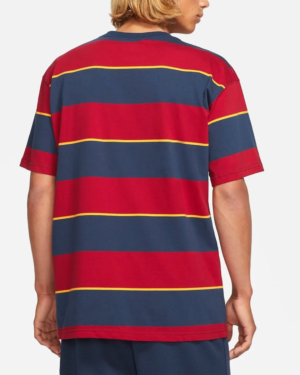 Nk Sb Tee Yd Striped - Navy/Red