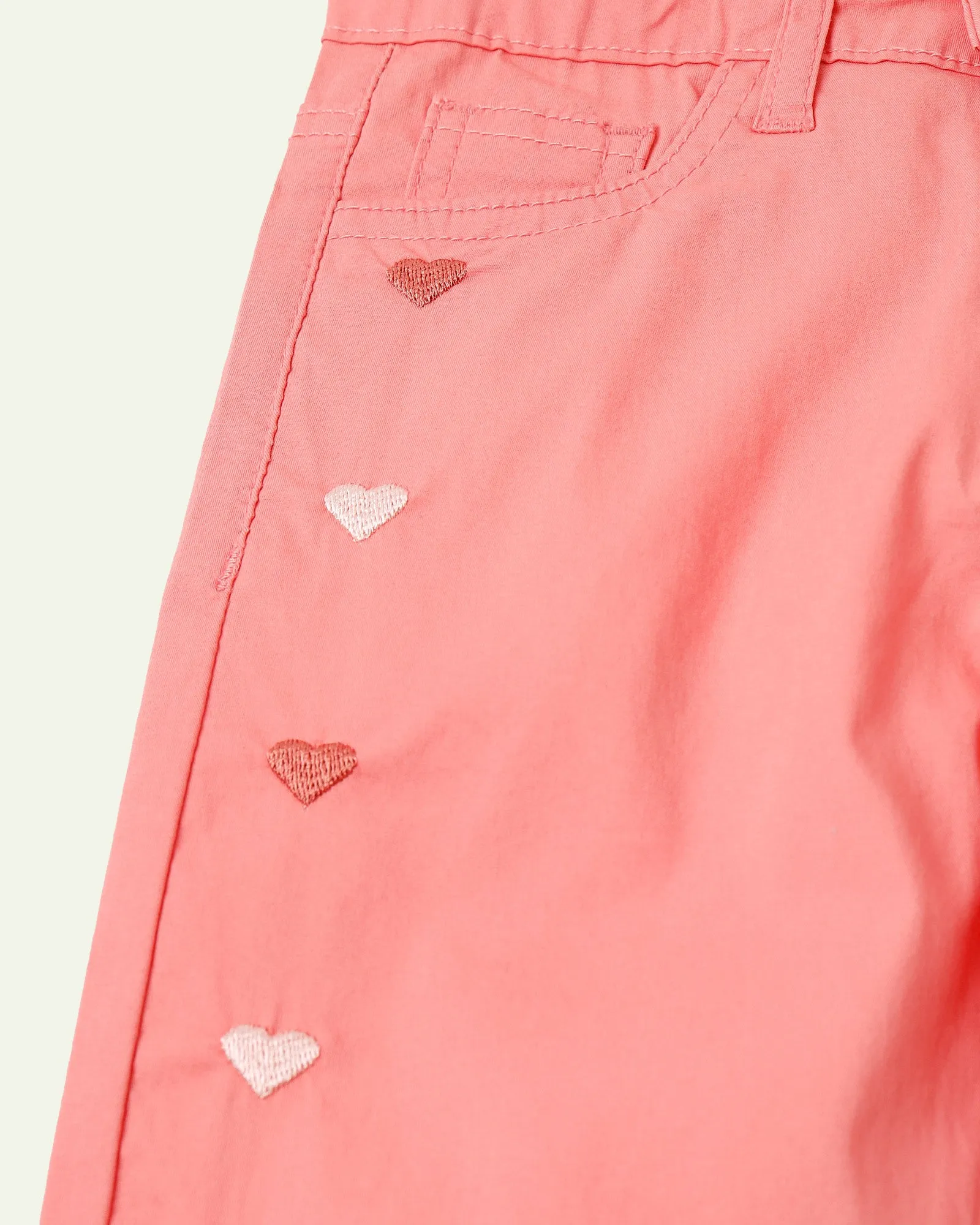 Pink Heart Chinos