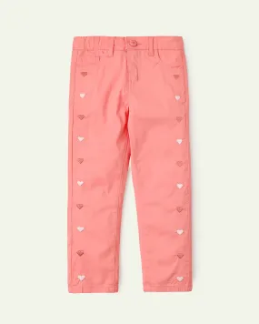 Pink Heart Chinos