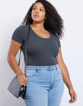 Plus Size Scoop Neck Tee