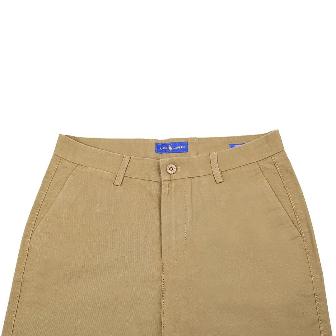 PRL Custom Fit Mesh Chinos-Brown