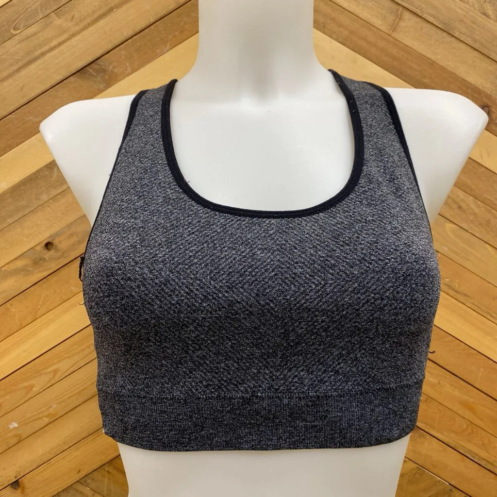 RBX- sports Bra : Dark Grey -women-MD