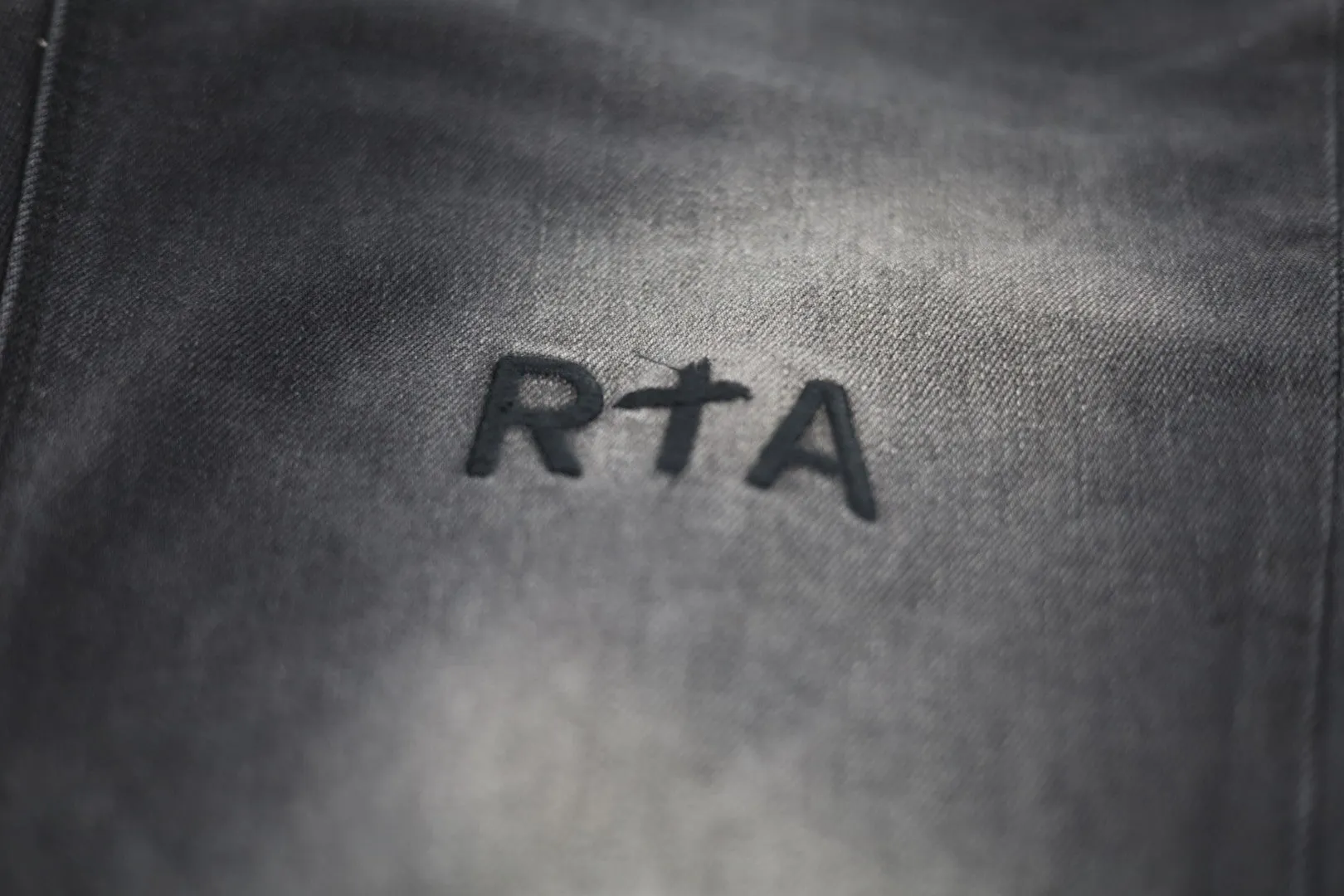 RtA Clayton Faded Black Distressed Denim MF24D837-B1182FDBKD