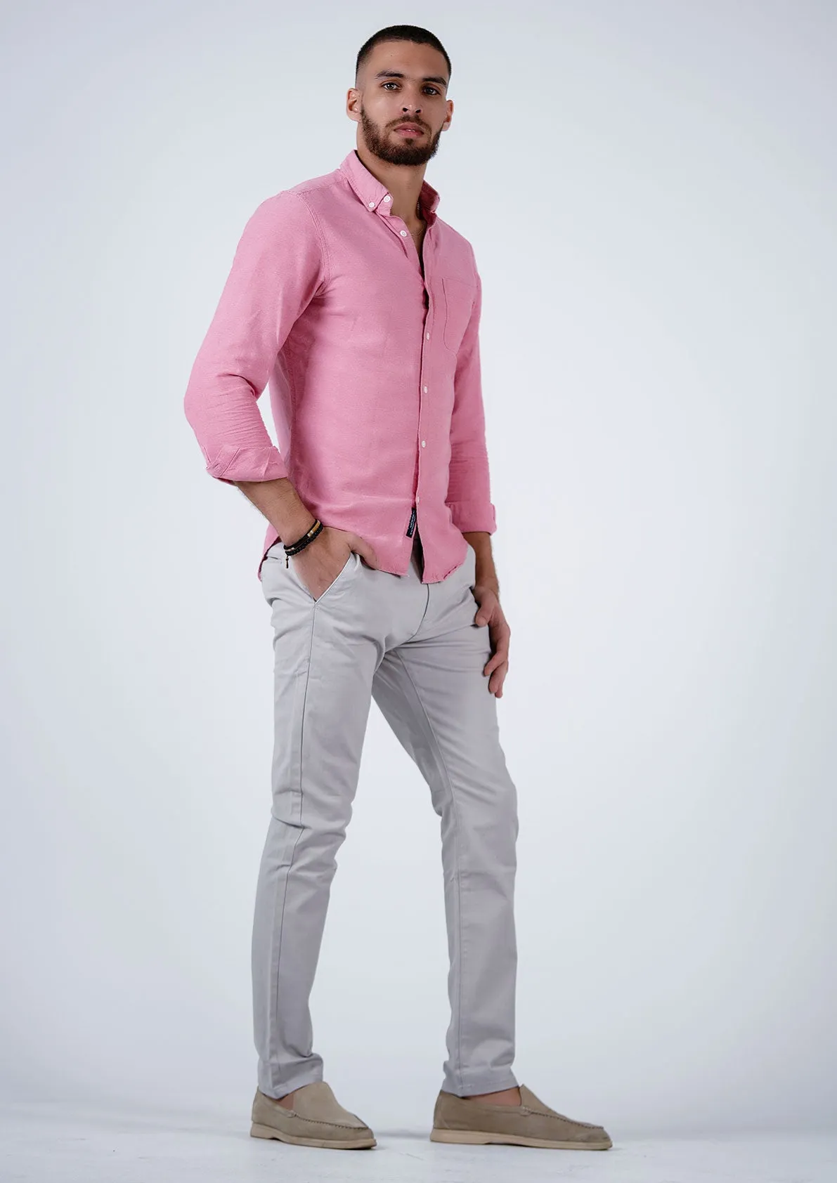 Sleek Light Gray Chinos - Your Go-To Smart-Casual Pick