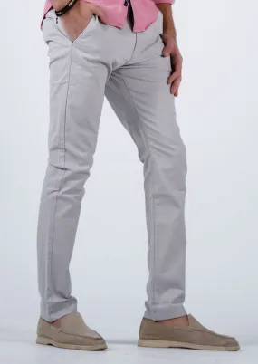 Sleek Light Gray Chinos - Your Go-To Smart-Casual Pick