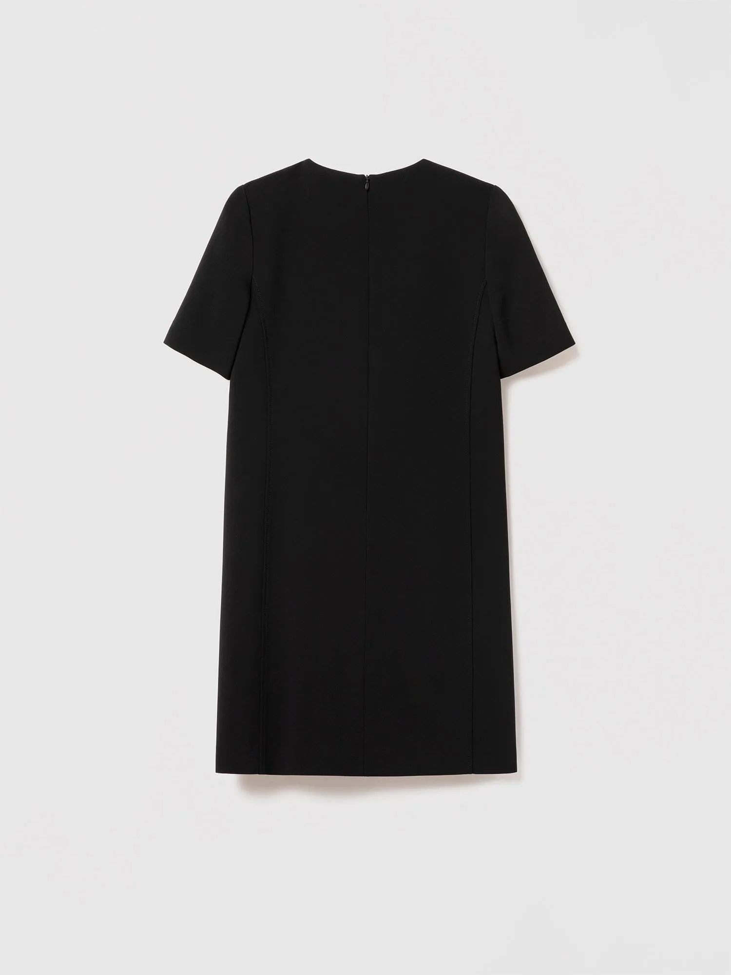 Wool jersey shift dress