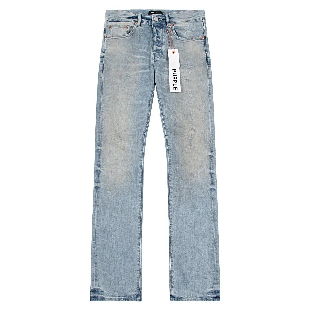 Worn Light Indigo Flared Denim